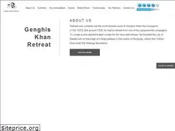 Sites similar to genghiskhanretreat.com