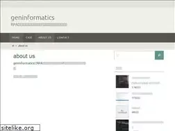 Sites similar to geninformatics.com