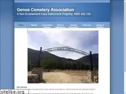 Sites similar to genoacemetery.org