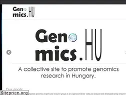 Sites similar to genomics.hu