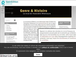 Sites similar to genrehistoire.revues.org