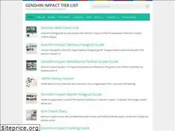 Sites similar to genshinimpacttierlist.com