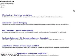 Sites similar to gentechniken.de