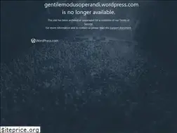 Sites similar to gentilemodusoperandi.wordpress.com