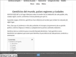 Sites similar to gentiliciode.net