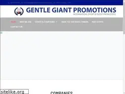 Sites similar to gentlegiantpromotions.com