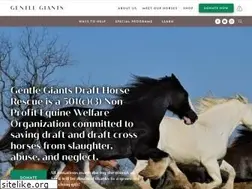 Sites similar to gentlegiantsdrafthorserescue.org