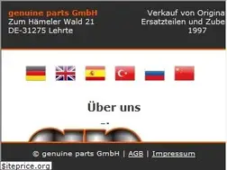 Sites similar to genuine-parts.de