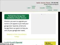 Sites similar to genuinegaragedoors.com