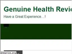 Sites similar to genuinehealthreviews.com
