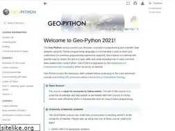 Sites similar to geo-python.github.io