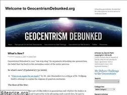 Sites similar to geocentrismdebunked.org