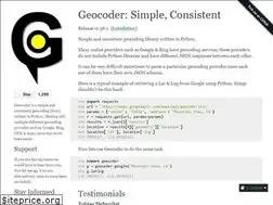 Sites similar to geocoder.readthedocs.io