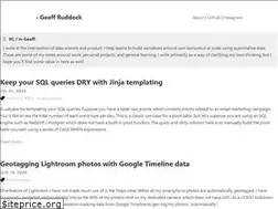 Sites similar to geoffruddock.com