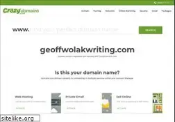Sites similar to geoffwolak-writing.com