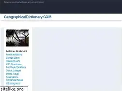 Sites similar to geographicaldictionary.com