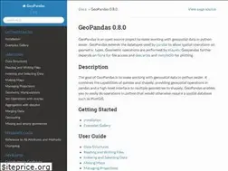 Sites similar to geopandas.org