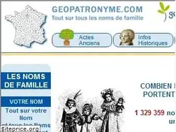 Sites similar to geopatronyme.com