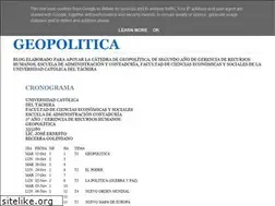 Sites similar to geopoliticaucat.blogspot.com