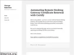 Sites similar to georgebabichev.com