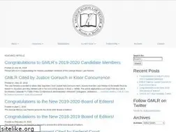 Sites similar to georgemasonlawreview.org