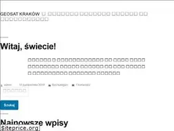 Sites similar to geosat-krakow.pl