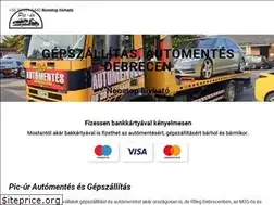 Sites similar to gepszallitas-automentes-debrecen.hu