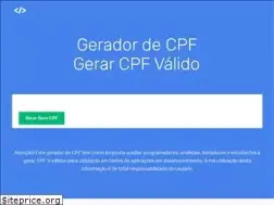Sites similar to geradorcpf.com