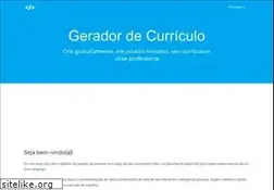 Sites similar to geradordecurriculo.com.br