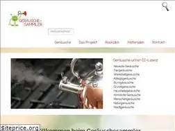 Sites similar to geraeuschesammler.de