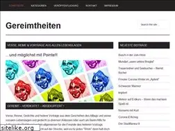 Sites similar to gereimtheiten.de