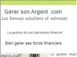 Sites similar to gererargent.com