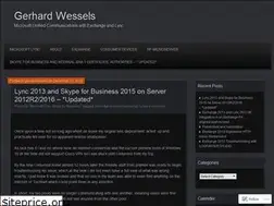 Sites similar to gerhardwessels.wordpress.com