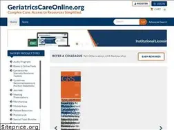 Sites similar to geriatricscareonline.org