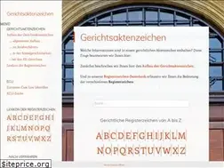 Sites similar to gerichtsaktenzeichen.de