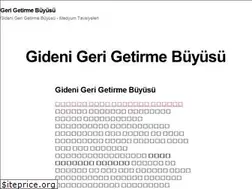 Sites similar to gerigetirmebuyusu.net