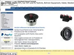 Sites similar to gersbach-sound-technik.de