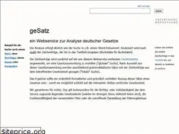 Sites similar to gesatz.de