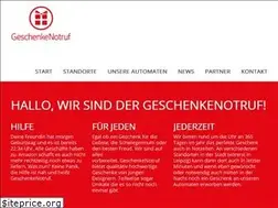 Sites similar to geschenkenotruf.de