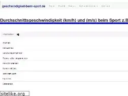 Sites similar to geschwindigkeit-beim-sport.de