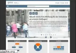 Sites similar to gesis.org