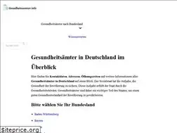 Sites similar to gesundheitsaemter.info