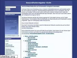 Sites similar to gesundheitsratgeber-gicht.de