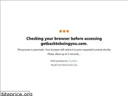 Sites similar to getbacktobeingyou.com