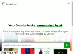 Sites similar to getbooknotes.com