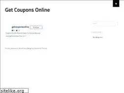 Sites similar to getcouponsonline.com