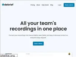 Sites similar to getdebrief.com