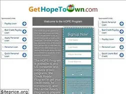 Sites similar to gethopetoown.com