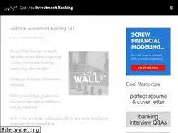 Sites similar to getintoinvestmentbanking.com