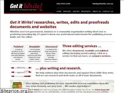 Sites similar to getitwrite.com.au